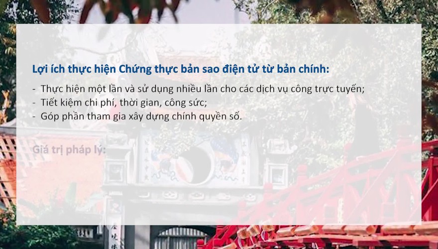 Hướng dẫn: Cách thức thực hiện “Chứng thực bản sao điện tử từ bản chính” trên Cổng dịch vụ công quốc gia