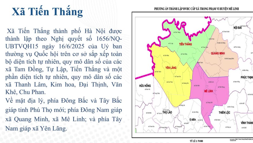 Giới thiệu tổng quan xã Tiến Thắng