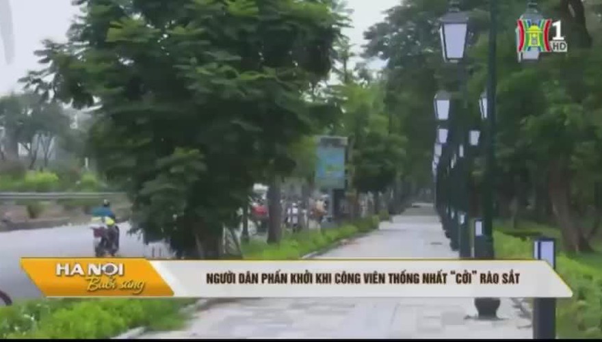 Người dân phấn khởi khi công viên Thống Nhất được 