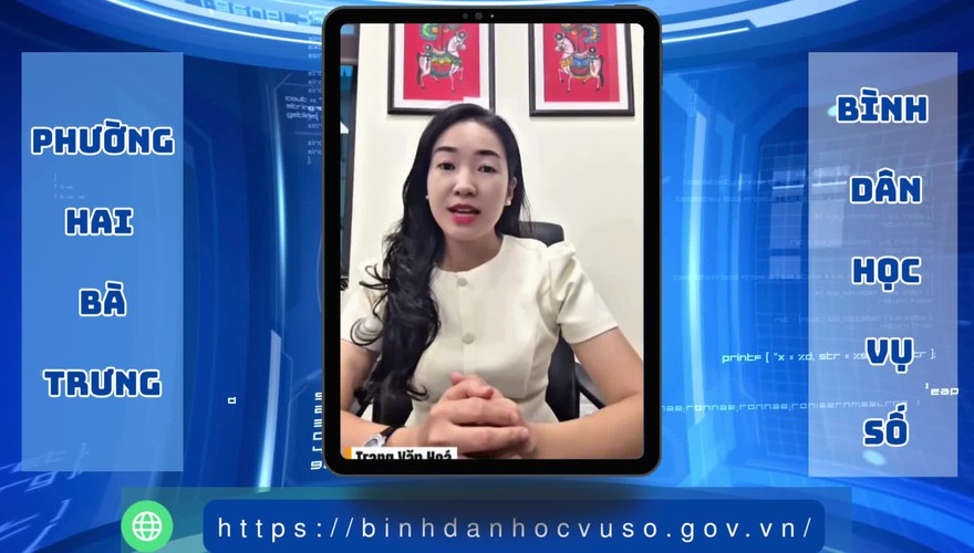 Phường Hai Bà Trưng: Đẩy mạnh phong trào “Bình dân học vụ số”.
