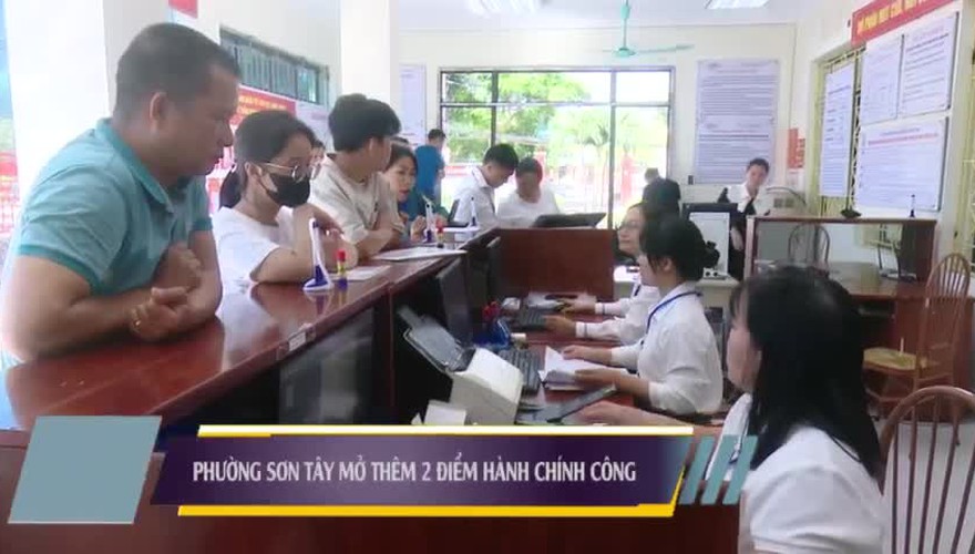 Người dân phấn khởi khi phường Sơn Tây mở thêm 2 điểm tiếp nhận hành chính công