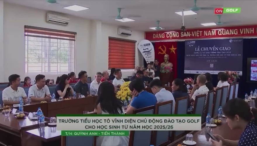 Trường Tiểu học Tô Vĩnh Diện chủ động đào tạo Golf cho học sinh từ năm học 2025- 2026