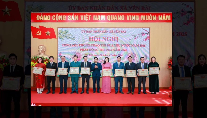 UBND xã Yên Bài tổng kết phong trào thi đua yêu nước năm 2025, phát động thi đua năm 2026