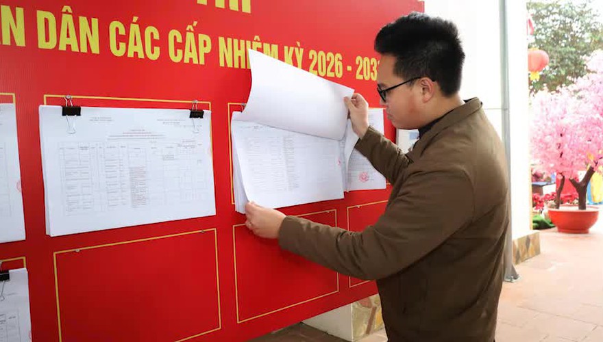 Tuyên truyền ngày bầu cử đại biểu Quốc hội khoá XVI và đại biểu HĐND các cấp nhiệm kỳ 2026 - 2031