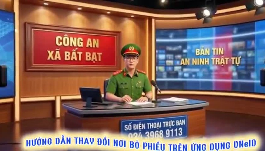 Hướng dẫn thay đổi nơi bỏ phiếu trên ứng dụng VNeID