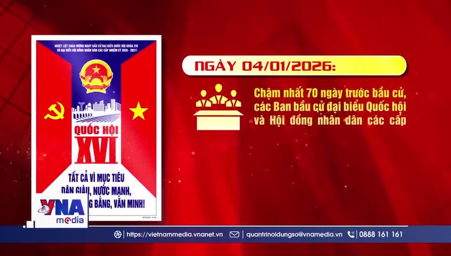 Tuyên truyền bầu cử đại biểu Quốc hội khóa XVI và Hội đồng nhân dân các cấp nhiệm kỳ 2026 - 2031