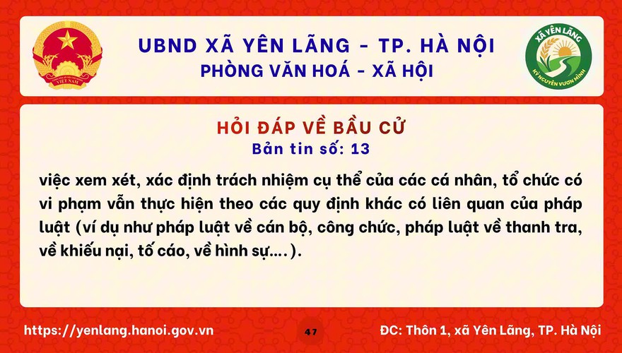 BẢN TIN 13 HỎI ĐÁP VỀ BẦU CỬ QUỐC HỘI KHÓA XVI VÀ HĐND CÁC CẤP NHIỆM KỲ 2026-2031