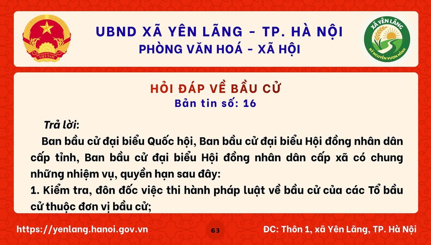 BẢN TIN 16 HỎI ĐÁP VỀ BẦU CỬ QUỐC HỘI KHÓA XVI VÀ HĐND CÁC CẤP NHIỆM KỲ 2026-2031