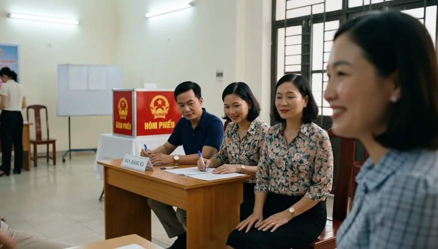 (clip) Hướng dẫn quy trình kiểm phiếu bầu cử.