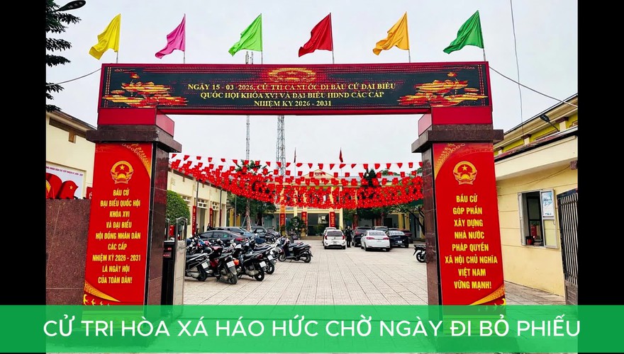 CỬ TRI HÒA XÁ HÁO HỨC CHỜ NGÀY ĐI BỎ PHIẾU