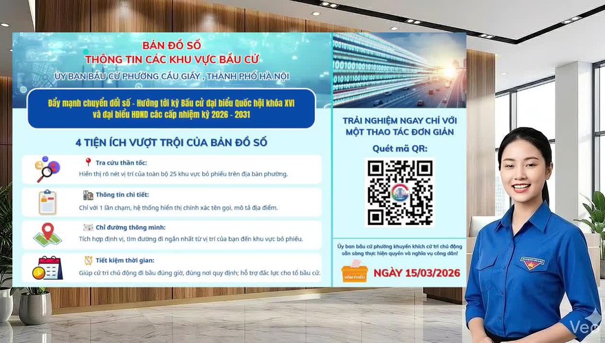 RA MẮT BẢN ĐỒ SỐ THÔNG TIN KHU VỰC BẦU CỬ - ĐỔI MỚI ỨNG DỤNG CHUYỂN ĐỔI SỐ PHỤC VỤ CỬ TRI