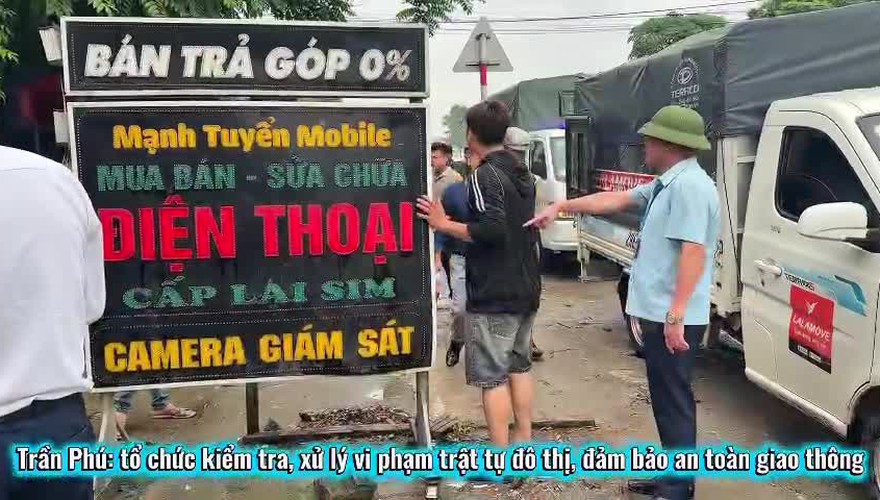 Trần Phú: tổ chức kiểm tra, xử lý vi phạm trật tự đô thị, đảm bảo an toàn giao thông