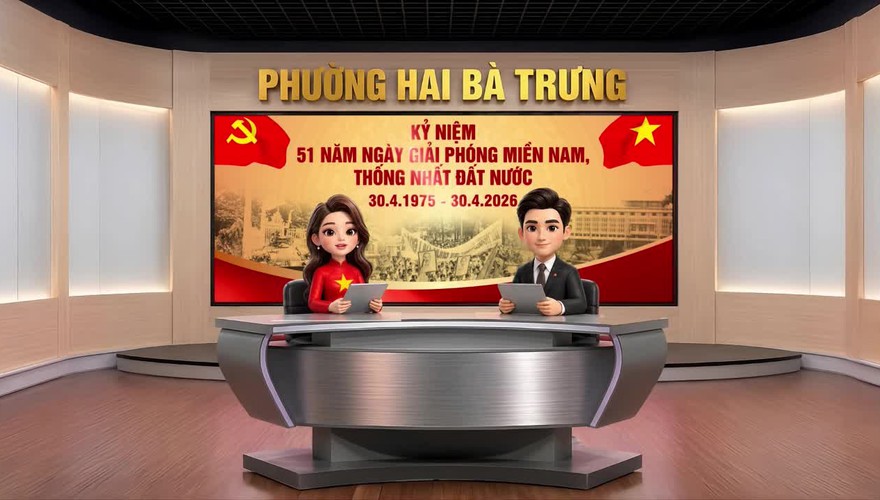 (clip AI) Phường Hai Bà Trưng: Tuyên truyền kỷ niệm 51 năm ngày Giải phóng miền Nam, thống nhất đất nước (30/4/1975 - 30/4/2026).