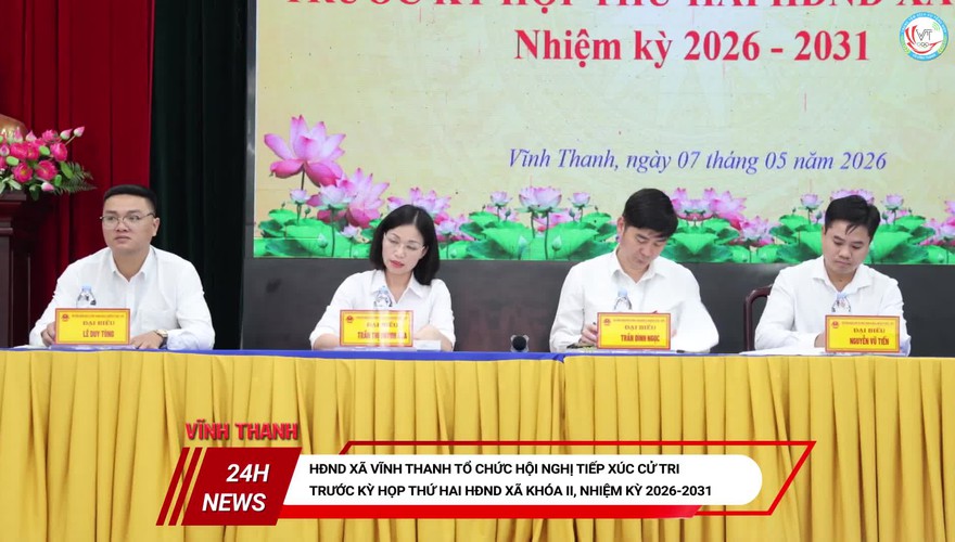 HĐND xã Vĩnh Thanh tổ chức hội nghị tiếp xúc cử tri trước kỳ họp thứ Hai, HĐND xã khóa II, nhiệm kỳ 2026 – 2031