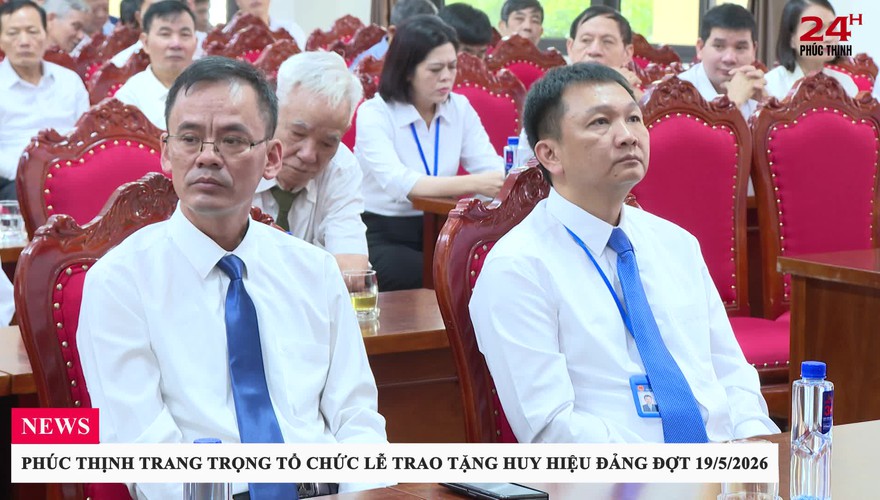 PHÚC THỊNH TRANG TRỌNG TỔ CHỨC LỄ TRAO TẶNG HUY HIỆU ĐẢNG ĐỢT 19/5/2026