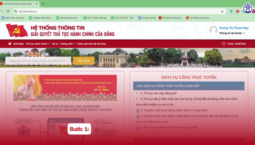 
Hướng dẫn nộp Đảng phí cho cá nhân Đảng viên