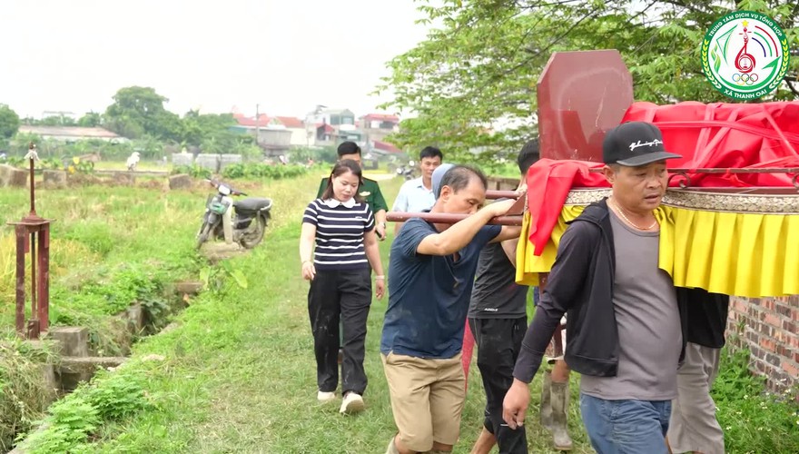 Người dân xã Thanh Oai đồng thuận di dời mồ mả, chung tay bàn giao mặt bằng phục vụ Dự án Khu đô thị thể thao Quốc tế Hà Nội