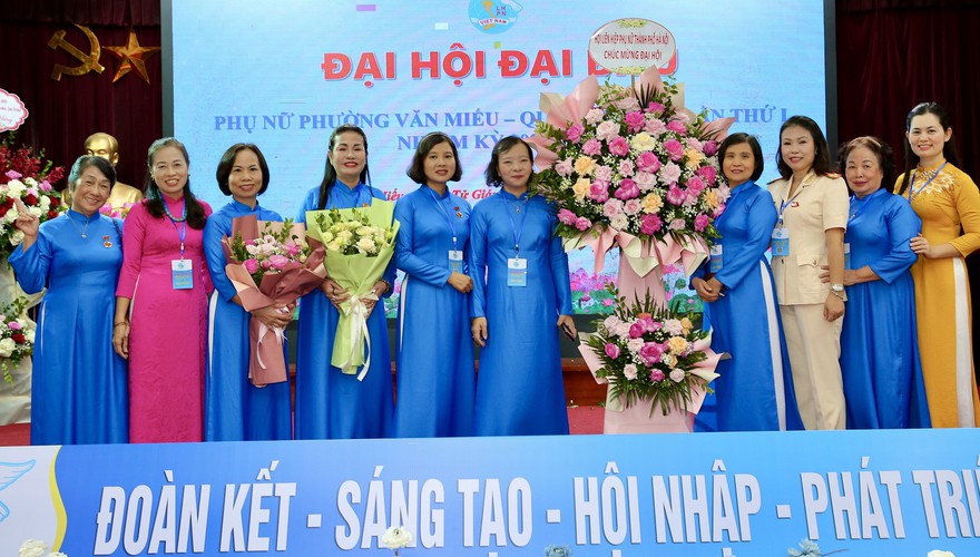 HỘI LIÊN HIỆP PHỤ NỮ PHƯỜNG VĂN MIẾU- QUỐC TỬ GIÁM TỔ CHỨC ĐẠI HỘI ĐẠI BIỂU PHỤ NỮ PHƯỜNG LÂN THỨ NHẤT, NHIỆM KỲ 2025-2030