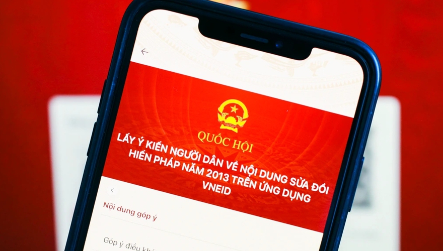 Video hướng dẫn cách để người dân có thể góp ý dự thảo sửa đổi Hiến pháp qua VNeID. Nguồn: CATP