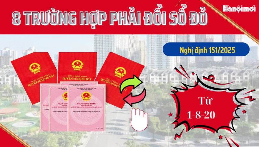 Từ 1-8: 8 trường hợp bắt buộc đổi sổ đỏ, người dân cần lưu ý