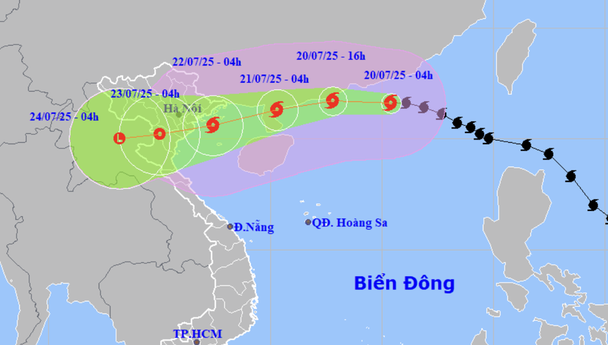  Tình hình bão Số 3 (WIPHA) diễn biến phức tạp, UBND xã Yên Xuân khuyến cáo người dân