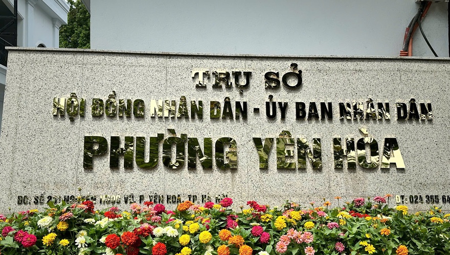 Sơ đồ tổ chức bộ máy UBND phường Yên Hòa