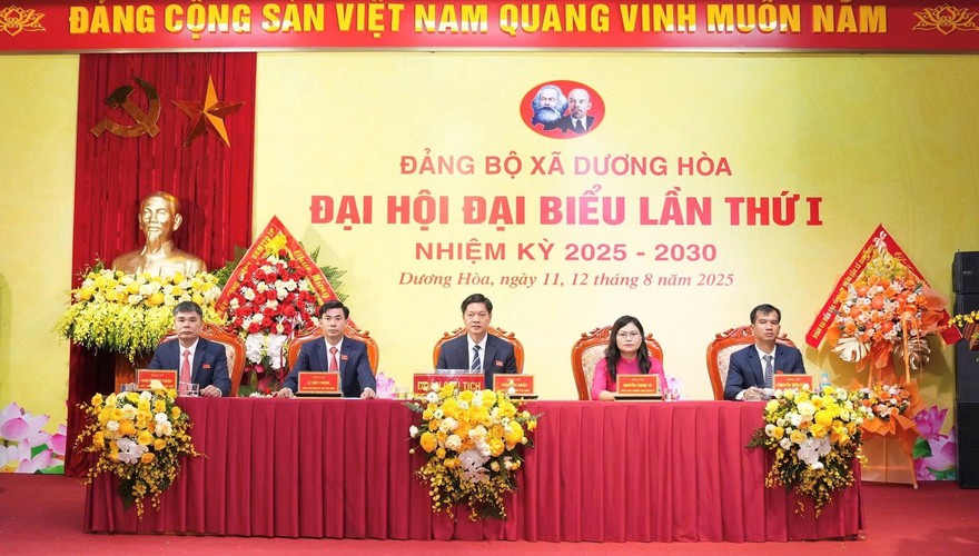 Đại hội đảng bộ xã Dương Hòa lần thứ I, nhiệm kỳ 2025 - 2030
