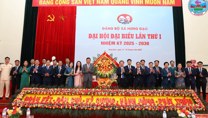 Đại hội Đại biểu Đảng bộ xã Hưng Đạo lần thứ I nhiệm kỳ 2025 - 2030