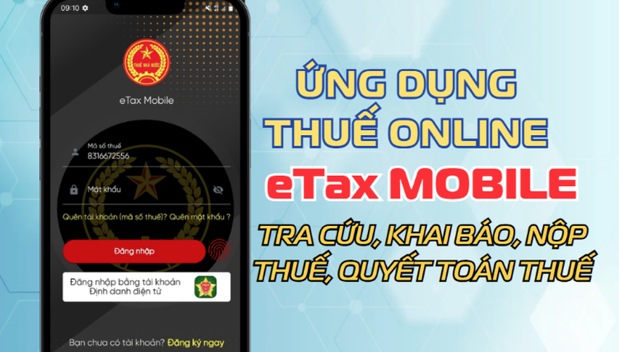 Hướng dẫn Cài đặt và sử dụng ứng dụng eTax Mobile