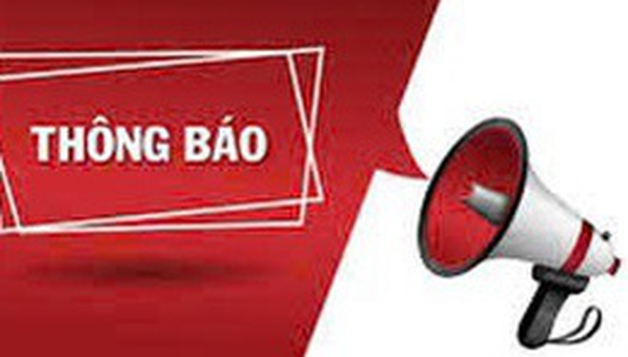 THÔNG BÁO