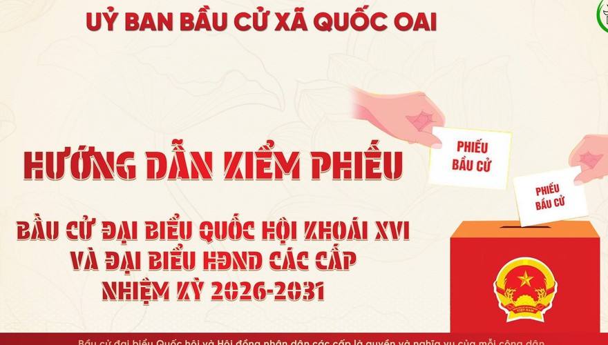 Uỷ ban Bầu cử xã Quốc Oai - Hướng dẫn các bước kiểm đếm phiếu
