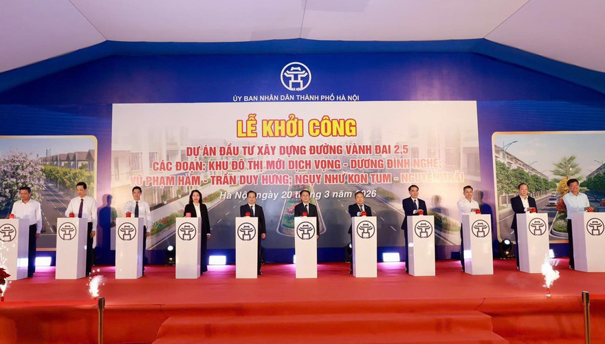 Khởi công 3 đoạn cuối cùng của đường Vành đai 2,5