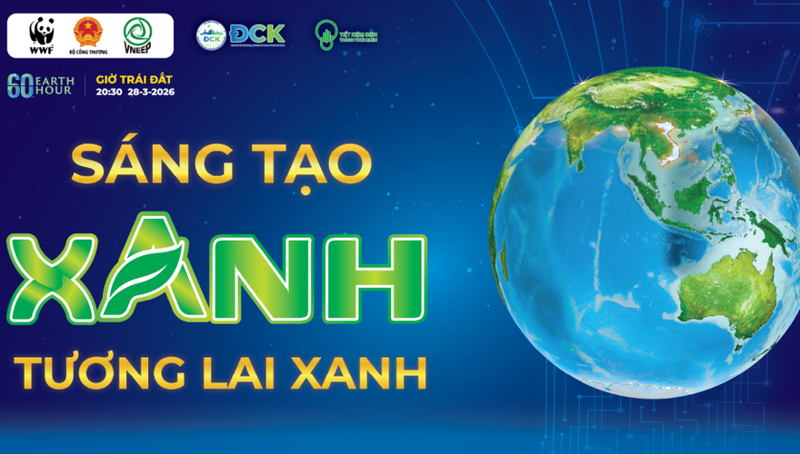 Giờ Trái đất 2026: Sáng tạo xanh - Tương lai xanh