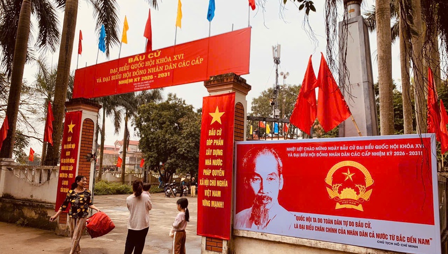 Thượng Phúc rộn ràng không khí tuyên truyền, sẵn sàng cho ngày bầu cử